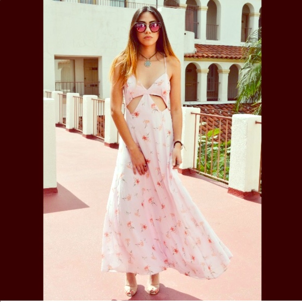 Nasty gal maxi dress with cut outs